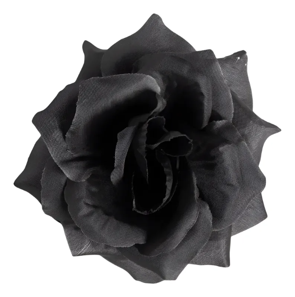 Producto - Flor 10 Cm Con Pinza Negro