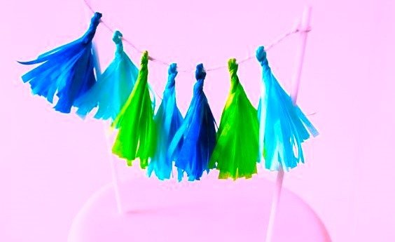 Producto - Guirnalda de Borlas Cake toppers