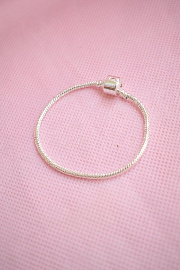 Producto - Pulsera estilo pandora acero blanco