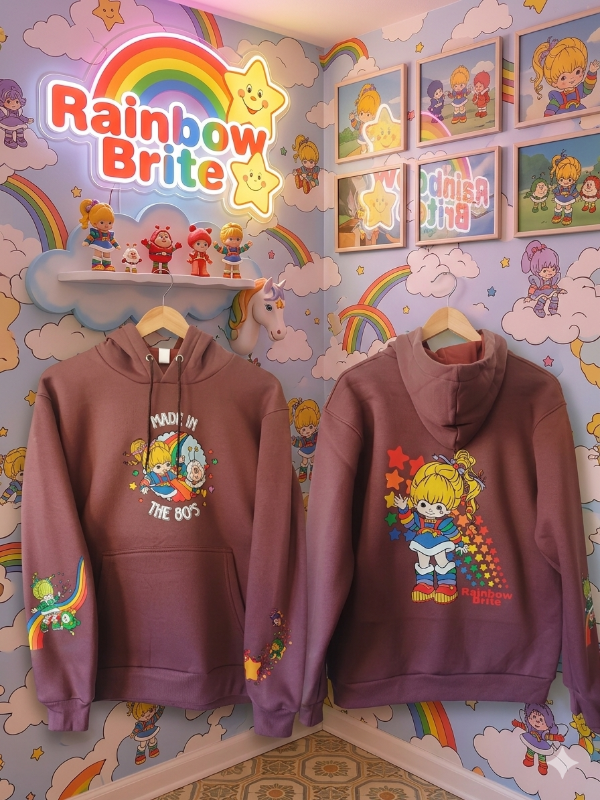 Producto - Buzo  Canguro Algodon Rainbow Brite Marron Avellana