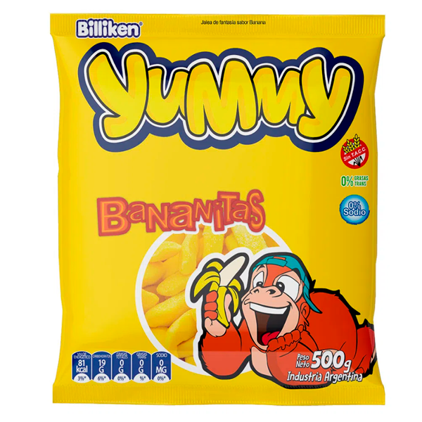 Producto - YUMMY BANANITAS X 500 GRS