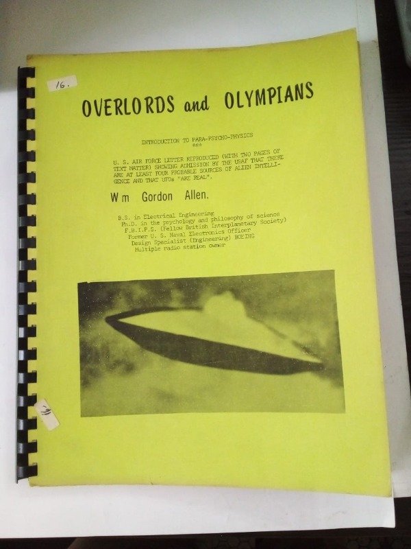 Producto - Overlords and olympians Para-psycho-physics - Gordon Allen - Union 1974