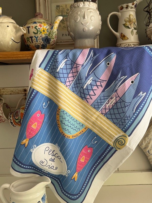 Producto - Repasador Sardinas borde blanco