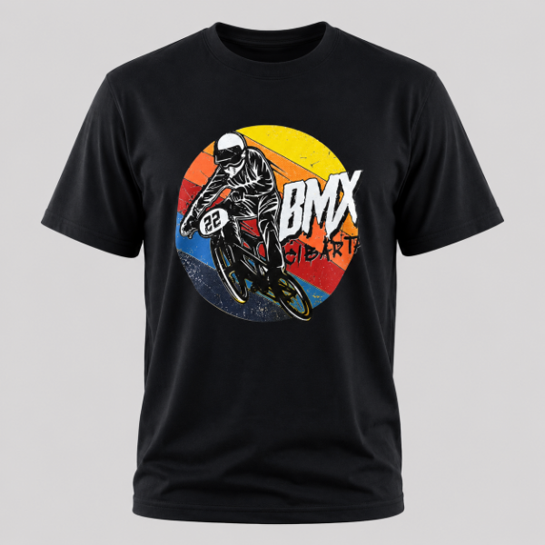 Producto - Remera Deportiva Cibarta Modelo BMX 22  Negra  algodón