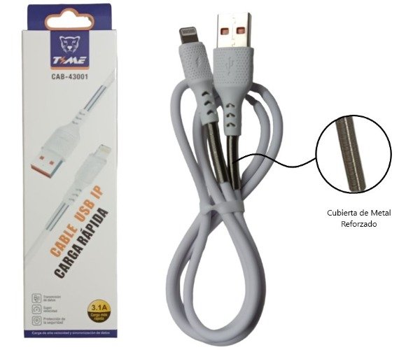 Producto - Cable lightning iphone 3.1A TIME