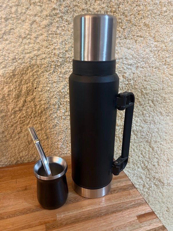 Producto - MATE ACERO GRABADO BOMBILLA Y TERMO 1.2LT