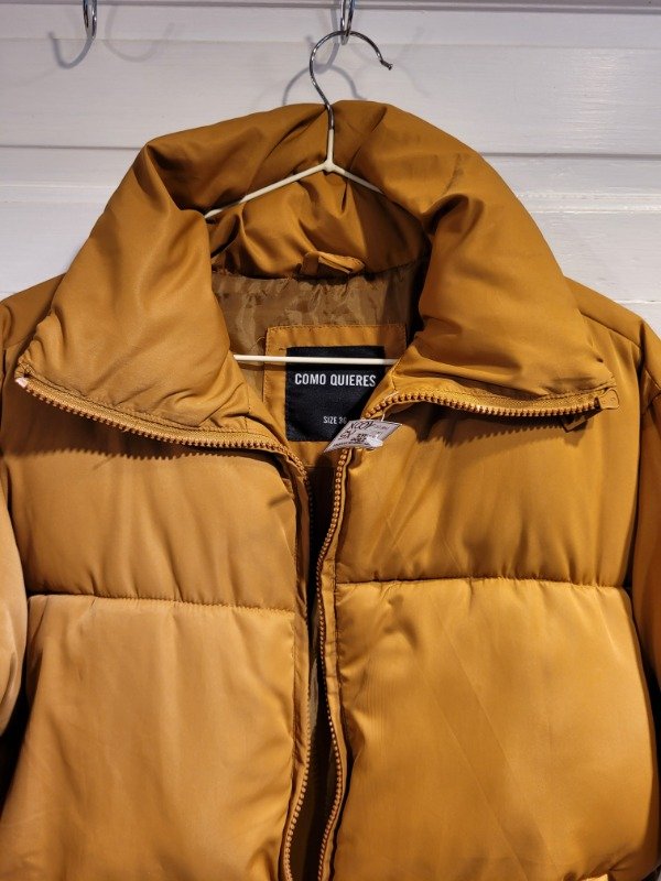 Producto - Campera COMO QUIERES beige de pluma nueva- Talle XS- PRECIO: 100x - 2
