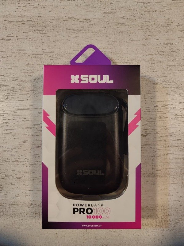Producto - POWER BANK PRO100 SOUL 10.000MAH NEGRO - 1