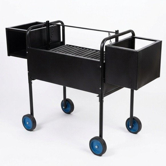 Producto - Parrilla 75cm con fogonero y 4 ruedas EME Navia Criolla - 5