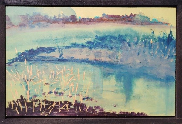 Producto - Paisaje abstracto sobre madera 3 - 0