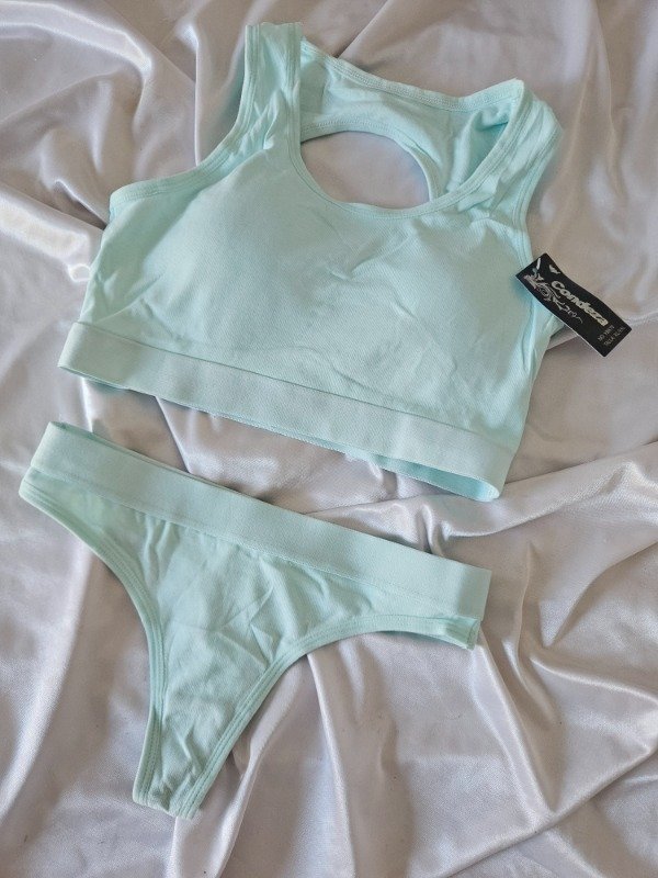 Producto - CONJUNTO DEPORTIVO CONDEZA DE ALGODON CON PUSH UP (A46 G) CELESTE