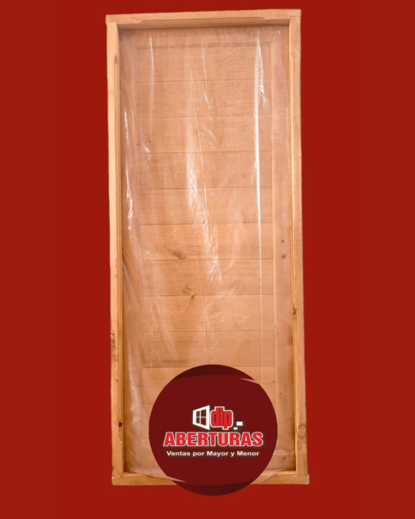 Producto - PUERTA MADERA ALAMO MACHIMBRADA
