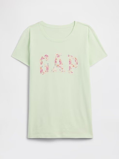 Remera manga corta gap talle M verde agua
