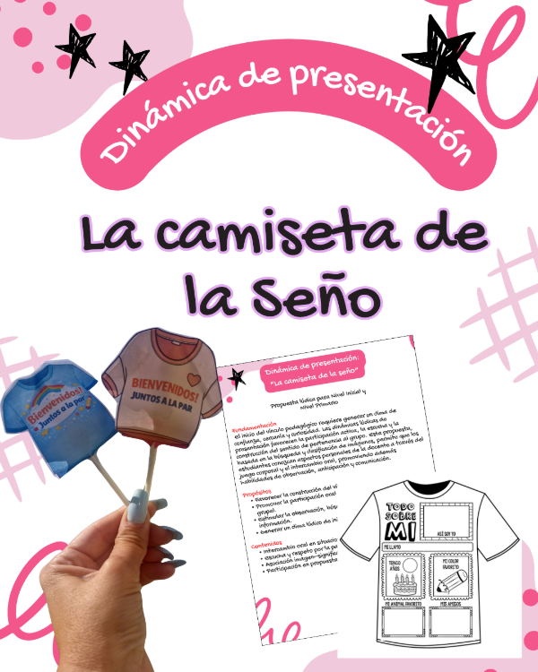 Producto - DINÁMICA DE PRESENTACIÓN. LA CAMISETA DE LA SEÑO
