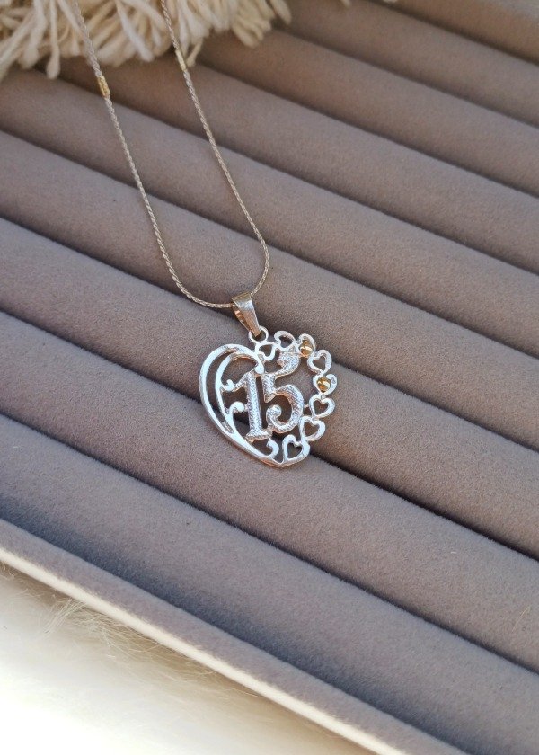 Producto - CONJUNTO 15 AÑOS PLATA Y ORO