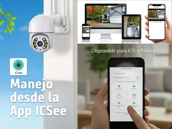 Producto - Camara De Seguridad IP WiFi Exterior Nisuta NSIC54 Lente 4MP 2K - 1