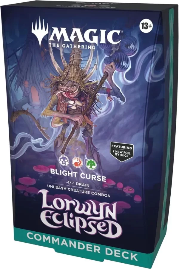 Producto - MTG Magic Lorwyn Eclipsed Blight Curse Commander Deck INGLES SELLADO