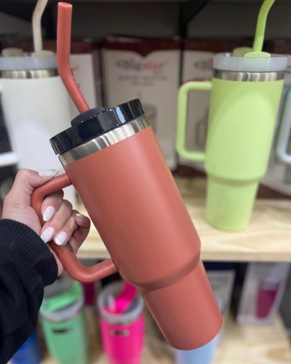 Producto - VASO QUENCHER CON MANIJA LADRILLO