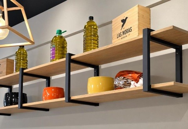 Producto - Estanteria de pared estilo industrial 2 estantes
