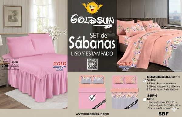 Producto - Sabanas 2 en 1 de 2 plazas