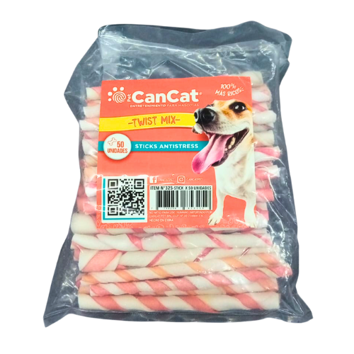 Producto - Grisines Twist de 5 Ribbon Bicolor x 50 unid Cancat