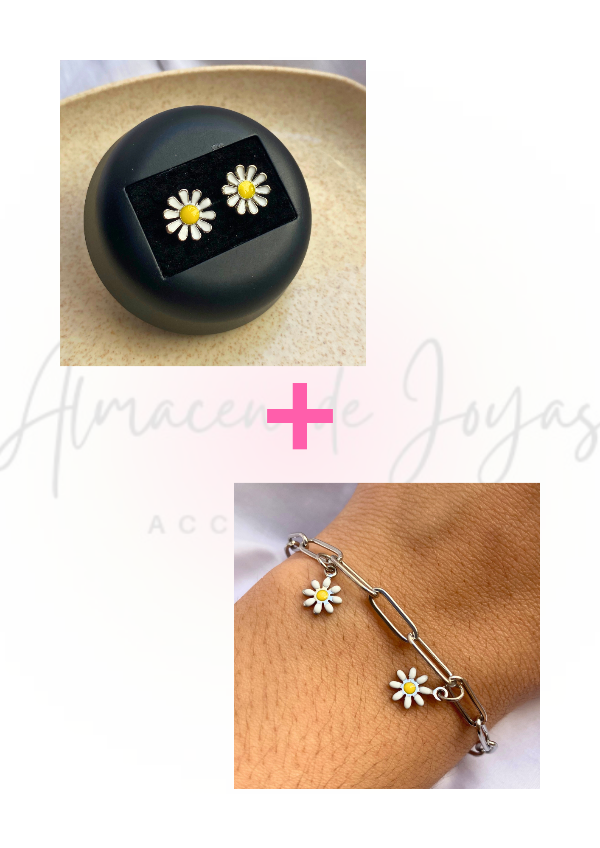 Producto - Combo Margarita (aros y pulsera)