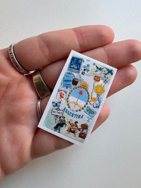 Producto - Sticker argentina blanco