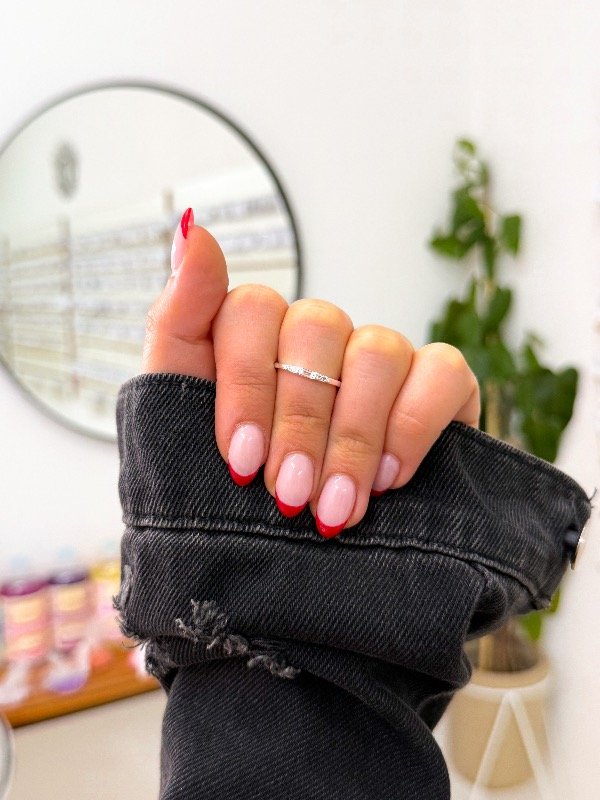 Producto - Anillo acero blanco tres rectángulos cúbics regulable