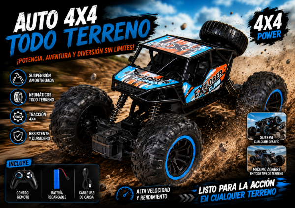 Producto - 4 X 4 TODO TERRENO ACROBATA - ZUMO - AZUL