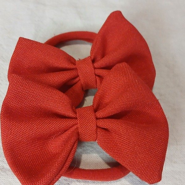 Producto - Par de Moños Lola rojo grande