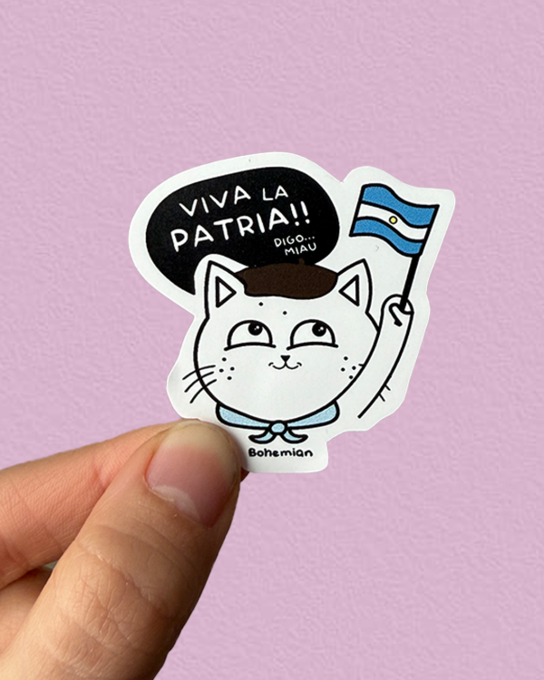 Producto - GATITO PATRIO - Sticker Individual Random
