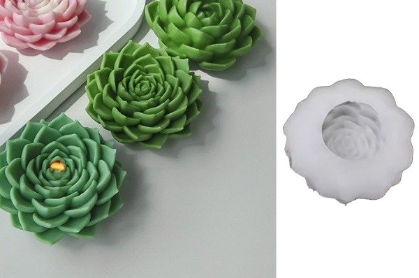 Producto - MOLDE VELA SUCULENTA 3418