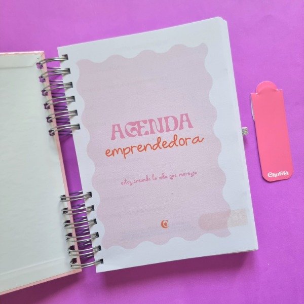 Producto - Agenda emprendedora perpetua ( tapa personalizada )