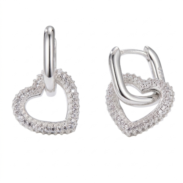 Producto - Aros Oval y Corazón Cubic