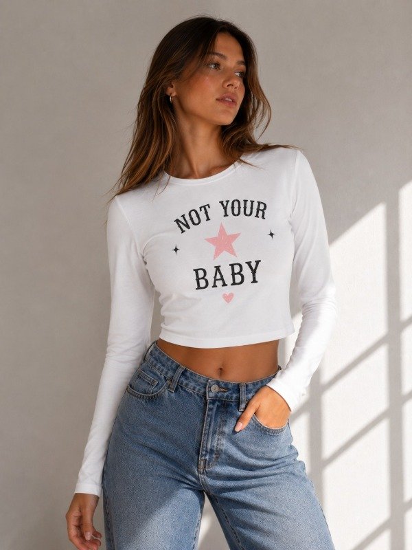 Producto - BABY TEE MANGA LARGA DISEÑOS - 2