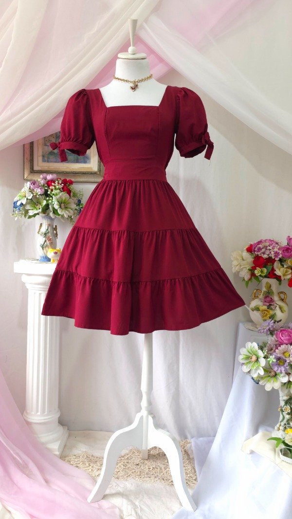 Producto - Vestido Vanina Bordo! IMPORTADO NUEVO