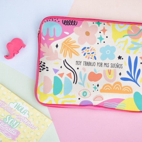Producto - FUNDA NOTEBOOK HOY TRABAJO POR MIS SUEÑOS