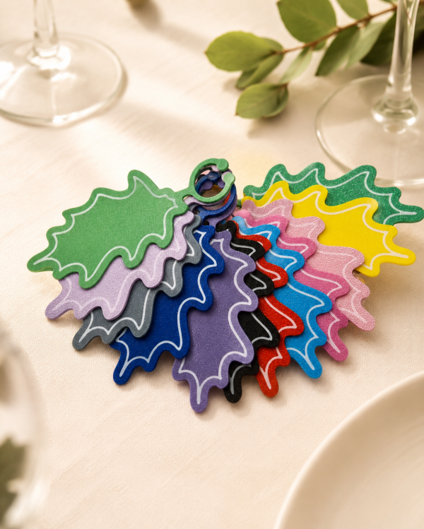 Producto - Identificadores para Copas Hoja / Pack x 12 unidades