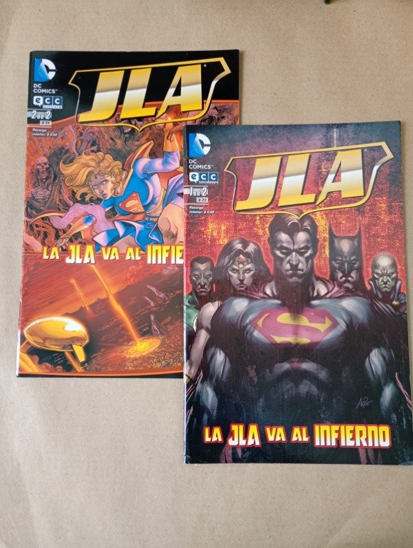 Producto - JLA va al infierno - Glass Calero - DC Comics ECC 2012 - 2 vols