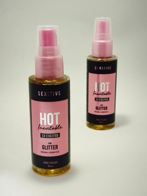 Producto - Body splash Hot inevitable So exited con glitter