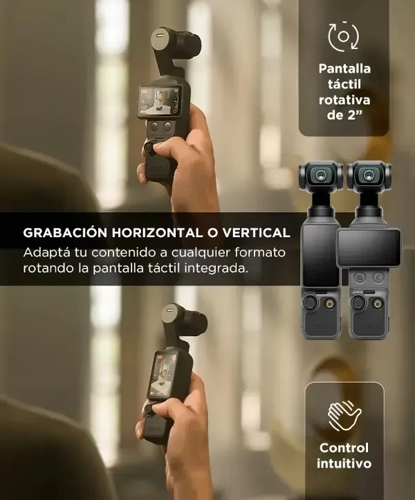 Producto - Cámara Osmo Pocket 4 DJI Combo Estándar, Cámara para Videovlogs de Bolsillo - 5