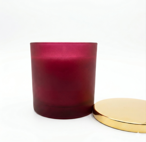Producto - Vela Aromática vidrio ciruela mate