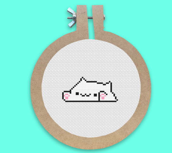 Producto - Gatito - Kit de punto cruz