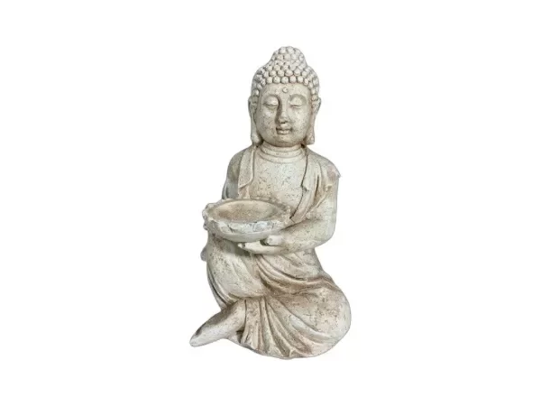 Producto - Buda con plato porta vela 29cm - 1