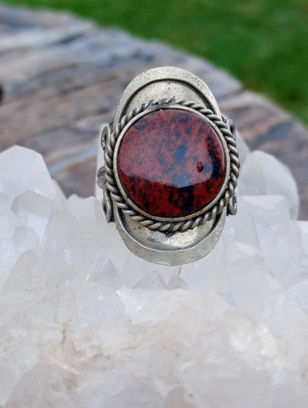 Producto - Anillo de Obsidiana Caoba