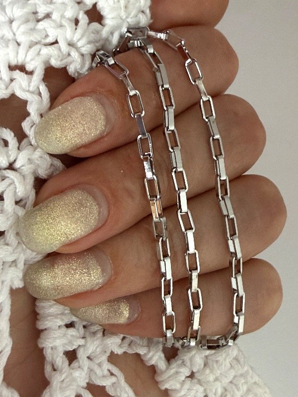 Producto - C435 Cadena Ret grosor 2.5/3 medidas de largo acero quirúrgico