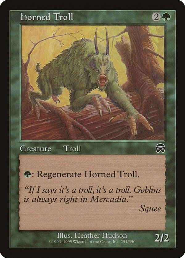 Producto - Horned Troll #251 Mercadian Masques
