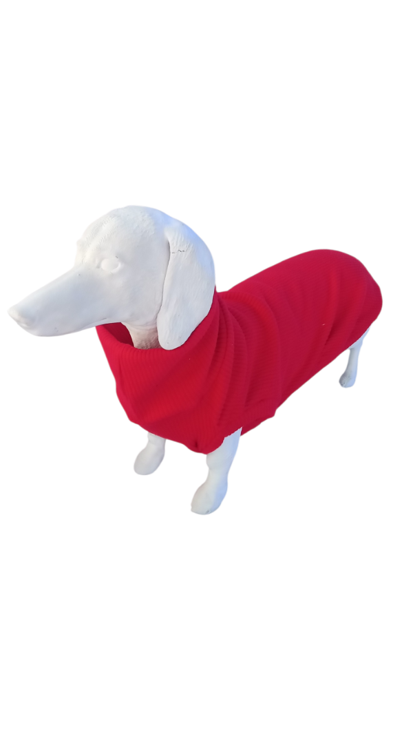 Producto - Chaleco lanilla morley rojo talle salchi 2 y talle 2