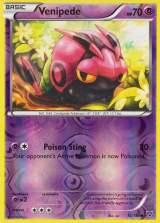 Producto - Venipede - 51/146 - XY Base - Reverse Holo