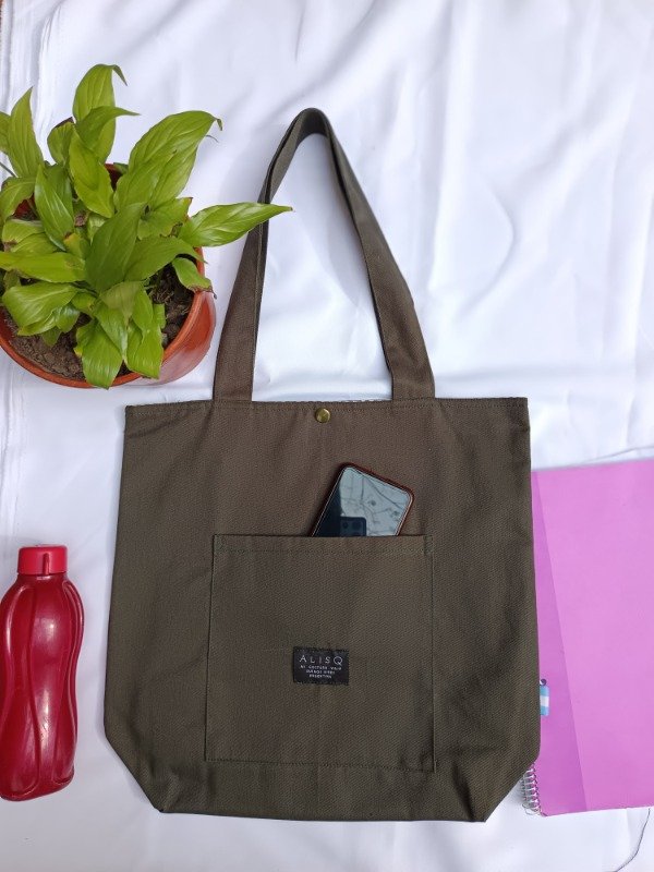 Producto - Tote liso verde